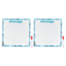 Idée cadeau tendance : blocs-notes adhésifs personnalisés pour une utilisation répétée au bureau ou à l’école (lot de 2), format