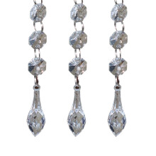 Lustre chic en perles de cristal, ornements en cristal acrylique pour une décoration intérieure créative, décorations suspendues violettes
