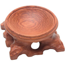 Soporte para bola de cristal, elegante acento para compañero de cristal transparente, base de madera natural, artesanía hecha a mano para