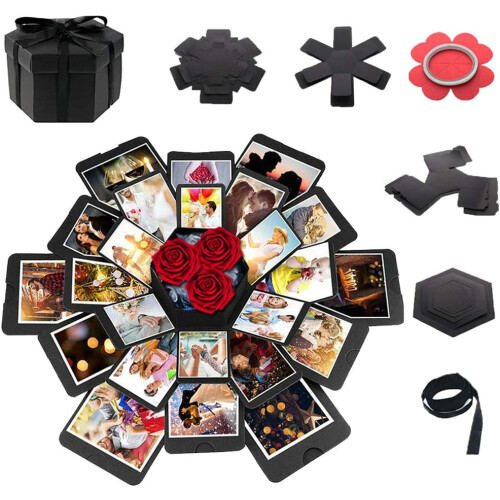 Χειροποίητο σετ Scrapbooking Explosion Gift Box, DIY άλμπουμ φωτογραφιών με δημιουργικό