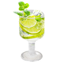 Verres à cocktail en cristal, collection élégante pour recevoir vos invités, verres à motif clouté fabriqués dans un matériau sûr et de