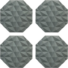 LINLIN silicone insulated coaster round 4-pack