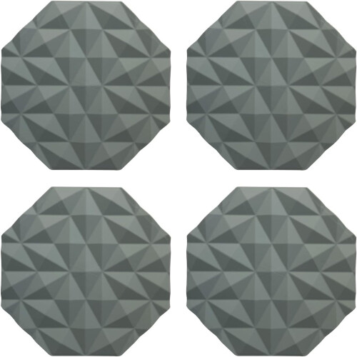 LINLIN silicone insulated coaster round 4-pack