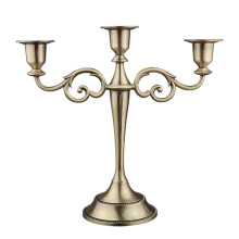 Perfekt presentidé med mångsidig användning, Vintage kandelaber i metall med enkel design, elegant kandelaberljusstake till jul,