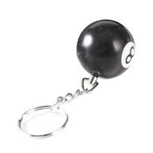 Porte-clés créatif inspiré de l'univers du billard, anneau en forme de boule de billard avec attache solide pour un transport quotidien fiable,