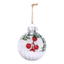 Charmants pendentifs décoratifs pour les fêtes, ornements de Noël en plastique transparent pour un sapin festif