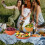 48pcs Unbreakable Dinnerware Sets for 4 People, Camping/Picnic Dinner Sets, Ligh 8