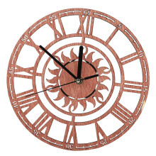 Horloge romaine en métal au style rustique vintage, style moderne et élégant, matériau durable de haute qualité, idéale comme cadeau de Noël
