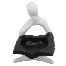 Stressavlastning Multifunktionell Abstrakt Konst Skulptur Harts Tänkare Staty Modern Heminredning Kreativ Presentidé Elegant Hylla Dekoration för
