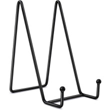 Eleganter Tellerhalter zur Präsentation, Bilderrahmenständer aus Metall mit hoher Tragfähigkeit, platzsparender Staffelei-Präsentationsständer