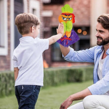 (A) Stuffed Hand Puppet Boxer Sounds & Boxing Action Colorful Kung Fu Plant Toy Carrot Gloves Doll