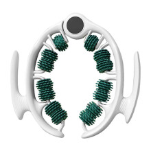 (Cyan) Deep Tissue Lymphatic Drainage Massager Waist Leg Slimming Massager Muscle Pain Relief Roller