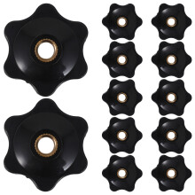 12St Robuuste Zwarte Nylon Sterknop Voor Instelbare Klemmen