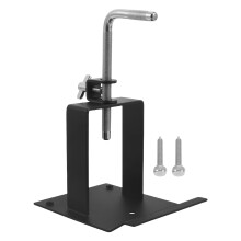 1Set Zwarte Metalen Drum Cowbell Houder Verstelbaar En Duurzaam