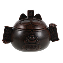 1Ceramische Asbak Met Winddichte En Gelukskat Decoratie