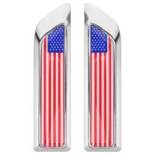 2St Metaal Auto Emblemen Amerikaanse Zelfklevend 3D Stickers