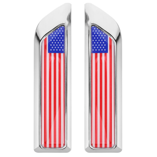 2St Metaal Auto Emblemen Amerikaanse Zelfklevend 3D Stickers