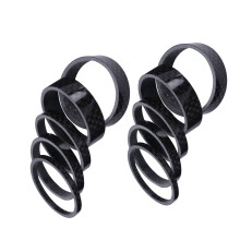 10St Lichtgewicht Carbon Fiber Spacer Set Voor Stuur En Voorvork