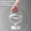 F4 Standard Home Multi-Function Desktop Rotating Fan Portable Office Bedroom Quiet USB Charging Fan(White)HY 5