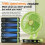 F6 LED Smart Digital Display 5-stufiger Ventilator mit Nachtlicht, Farbe: Basic GreenHY 5