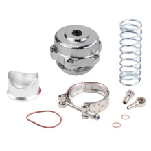 Car Modification Turbine Pressure Relief Valve Exhaust Valve 50mm Bov Turbine Vent Valve Silvery