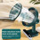 F702 Automatic Shaking Desktop Electric Fan with LED Display (Green)HY 5