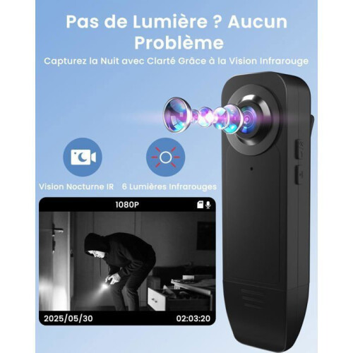 Ασύρματη μίνι κάμερα ασφαλείας 1080P, δεν απαιτείται internet, μπαταρία 1000mAh, χωρ 2