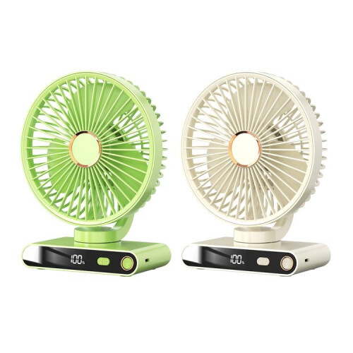 F6 LED Smart Digital Display 5-stufiger Ventilator mit Nachtlicht, Farbe: Basic GreenHY 1