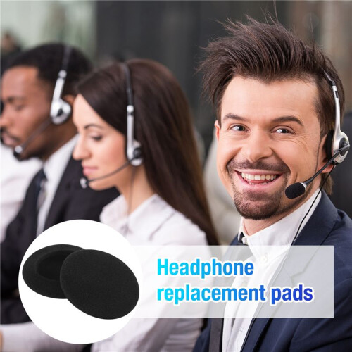 Thickened Earphone Cover Ear Pad Earmuff, Sponge Cover, 60mm Replaceable Headphone Accessory Protective Cover, Universal 1