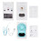 Multifunctional Clock Small Fan Creative Desktop Mini USB Fan(White)HY 7