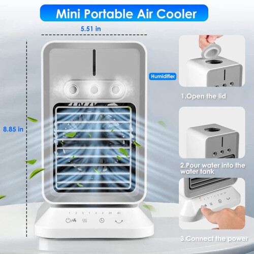 2600mAh USB Mini Desktop Υγραντήρας Ψύξης για Χρήση στο Σπίτι και το ΓραφείοHY 2