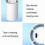 N1 Mini Portable USB Leafless Hanging Neck Fan(White)HY 6