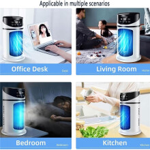 Mini ventilateur blanc, brume humidifiante pour maison chambre bureau