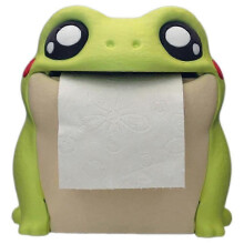 (Light green) Frogs Paper Holder Novelty Animal Theme Toilet Roll Holder for Kitchen Bedroom