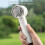 Portable Handheld Fan with Fast Cooling, 5 Speeds, Foldable Buckle, USB Rechargeable, White 5