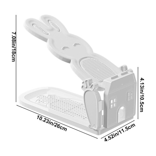 Shoe Rack Plastic Multi-layer 4-Tier Household Organizer 2