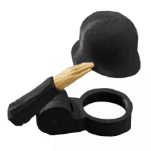 (Black and Nude Colour) Soldier Salute Beer Bottle Helmet, 2025 New Reusable Dustproof Beer Bottle Protectors Cap