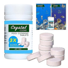 100pcs Chlorine Tablets Instant Disinfection Cleaning for Swimming Pool, Hot Tub Spa, Ice Bath