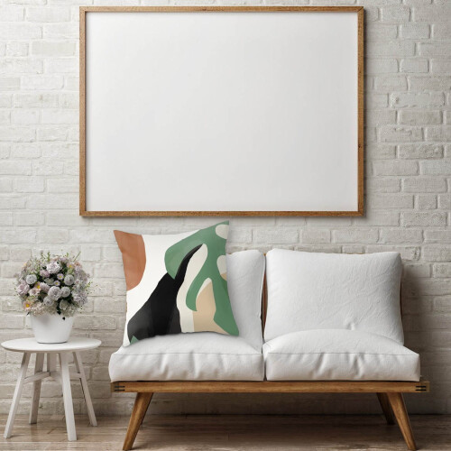Modern linen pillowcase 18x18 inch (45x45 cm) 2