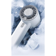 Mini ventilateur blanc rechargeable, 3 vitesses + brume 6h pour voyage plage