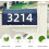 Tutuviw reflective mailbox numbers 4 inch 5 sets 4