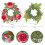 Artificial Rose Wreath Candle Ring Decorative Holder 12 7