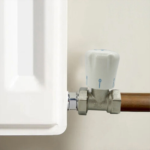 Thermostatic Radiator Valve 15mm 3/4 inch Angle 1