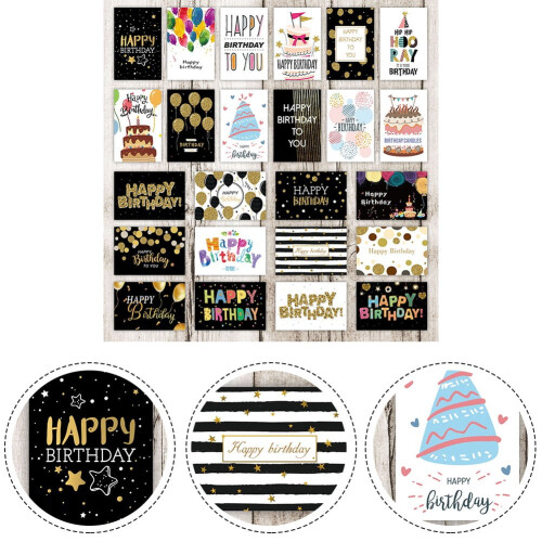 Birthday Cards Premium Mixed Pack with Envelopes 24 1