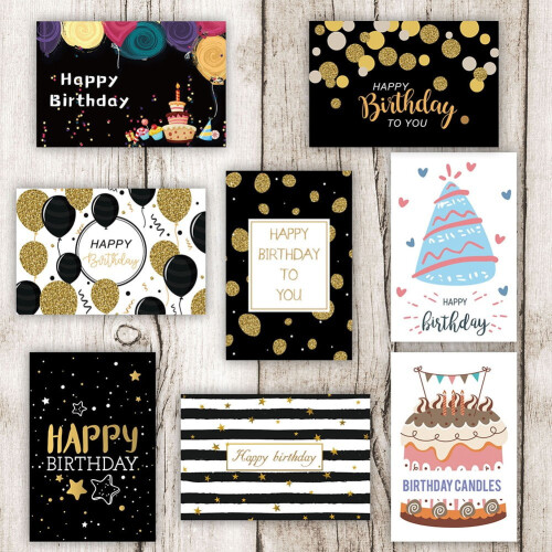 Birthday Cards Premium Mixed Pack with Envelopes 24 2