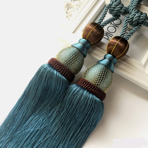 Curtain Tie Backs with Ball Tassels 2 pcs 2