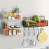 Cast Iron Hanging Kitchen Basket Food-Safe Wall Mount 3