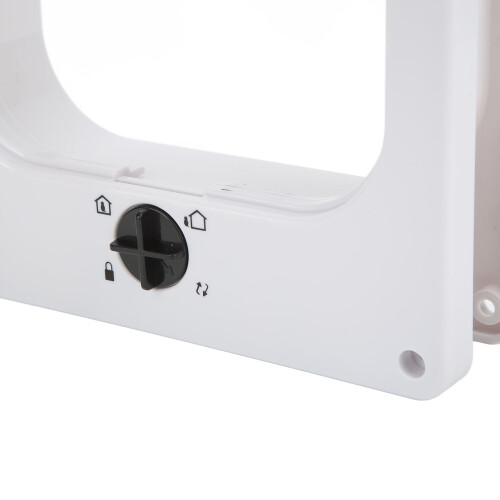 Weatherproof Cat Door XL Size with 4-Mode Rotary Switch 1
