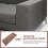 Stretch Sofa Armrest Covers Khaki 2 Pieces 5