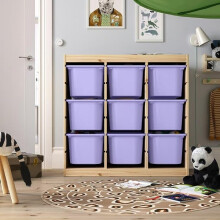 IKEA TROFAST Storage Unit with 9 Boxes 93x44x91cm